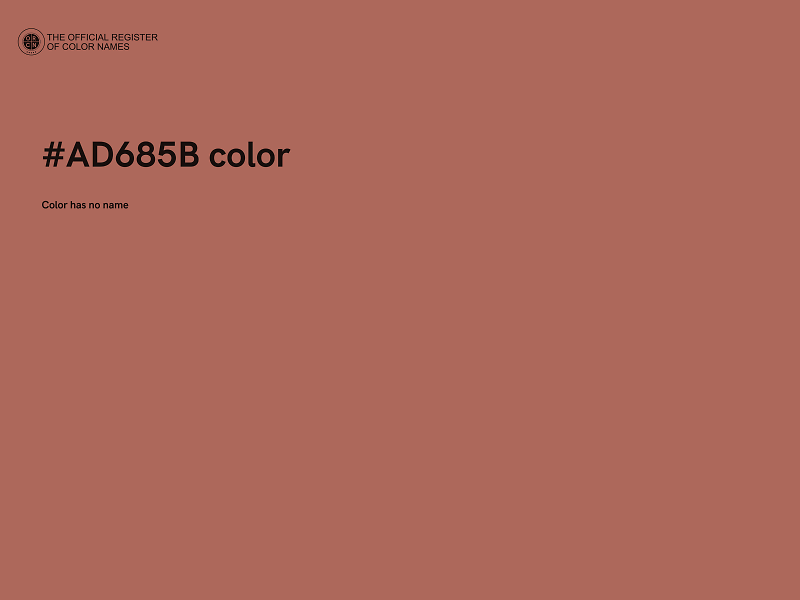 #AD685B color image