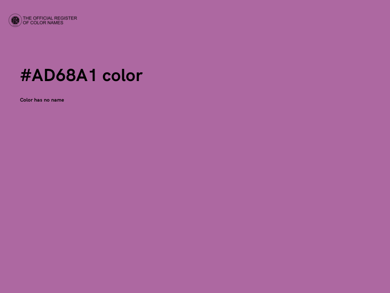 #AD68A1 color image
