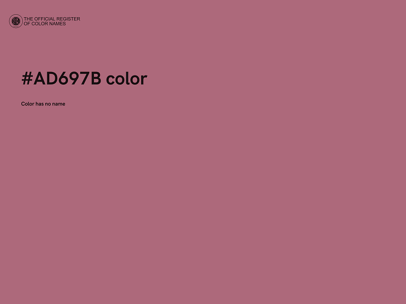 #AD697B color image