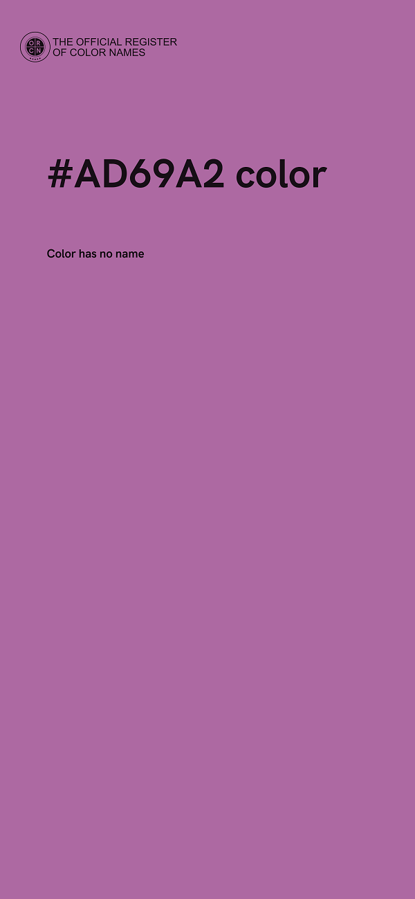 #AD69A2 color image