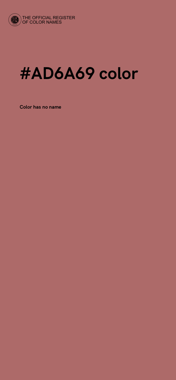 #AD6A69 color image