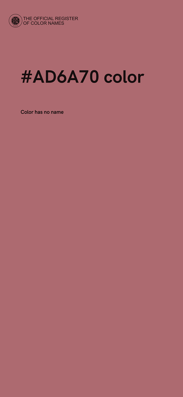 #AD6A70 color image