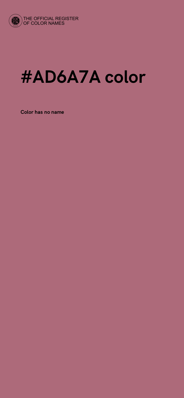 #AD6A7A color image