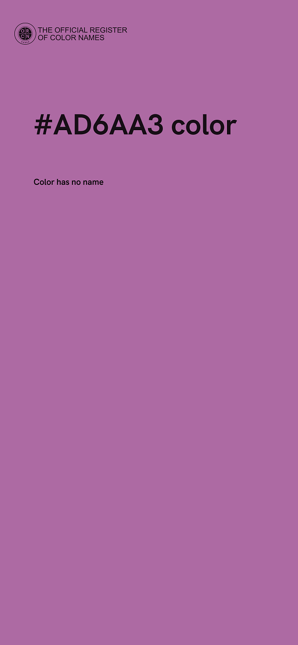#AD6AA3 color image