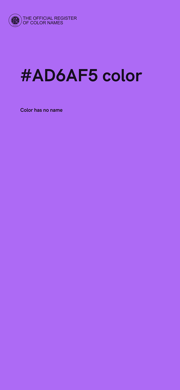 #AD6AF5 color image