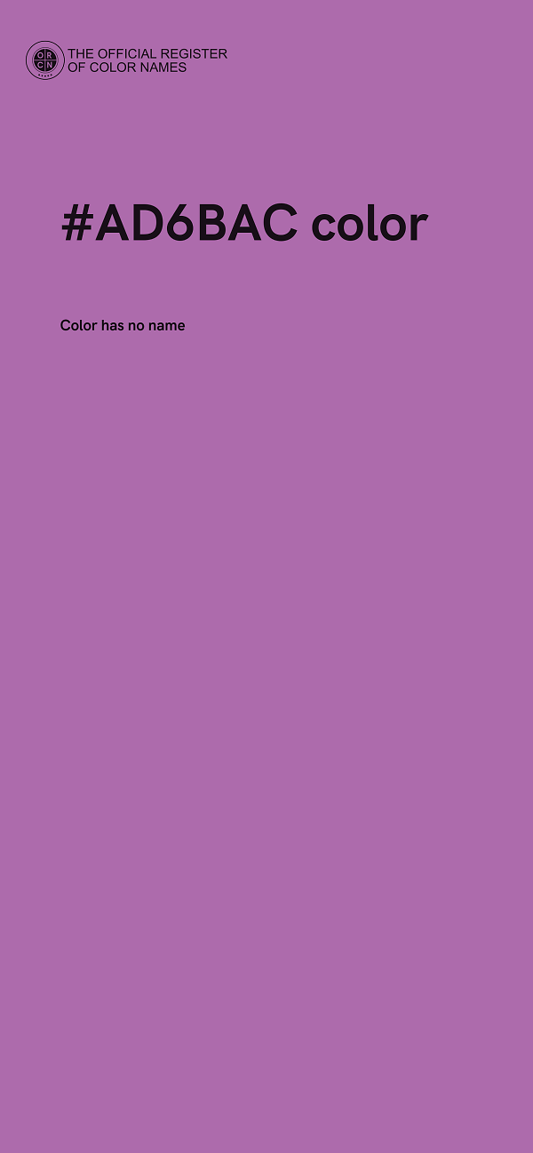 #AD6BAC color image