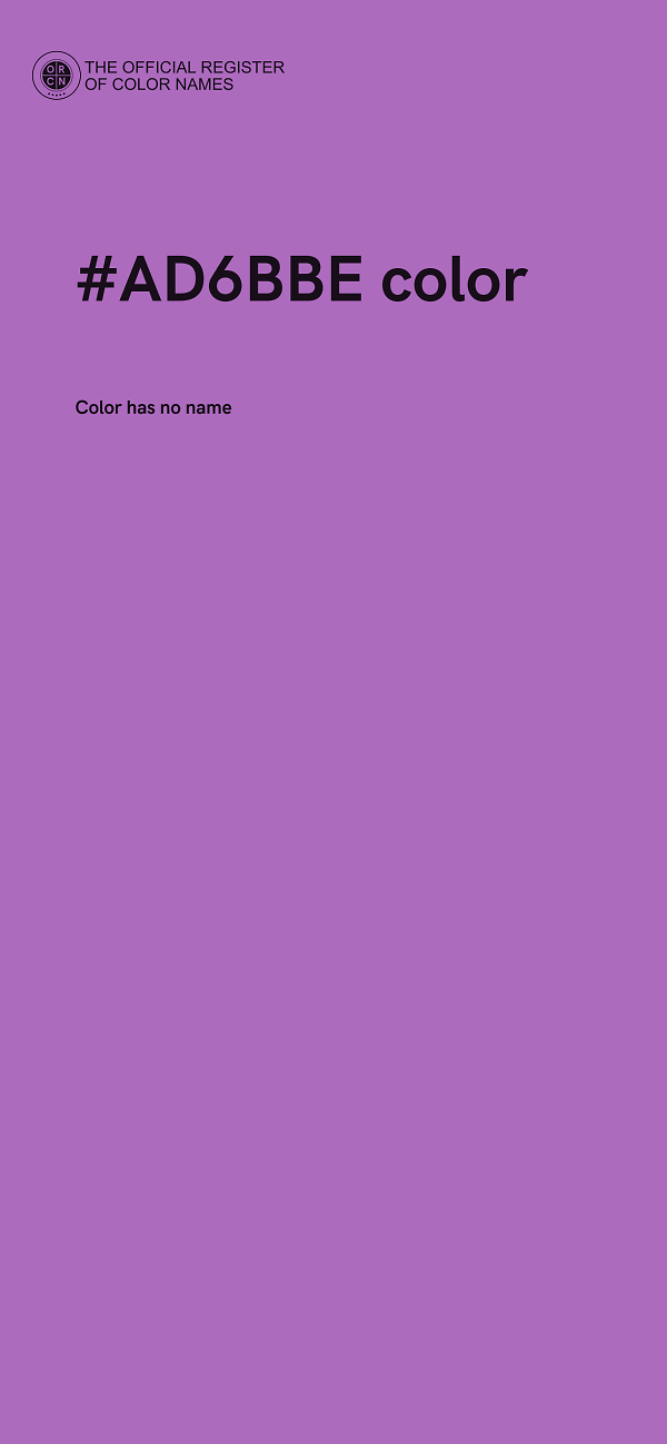 #AD6BBE color image