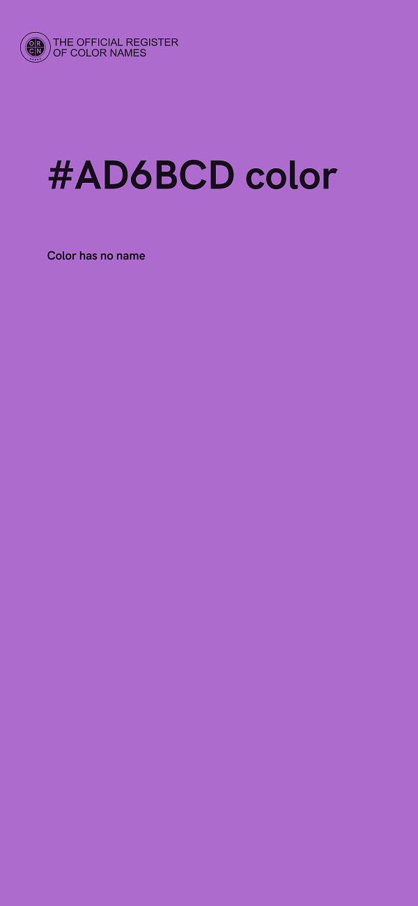 #AD6BCD color image