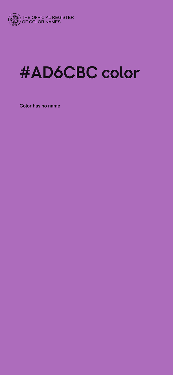 #AD6CBC color image