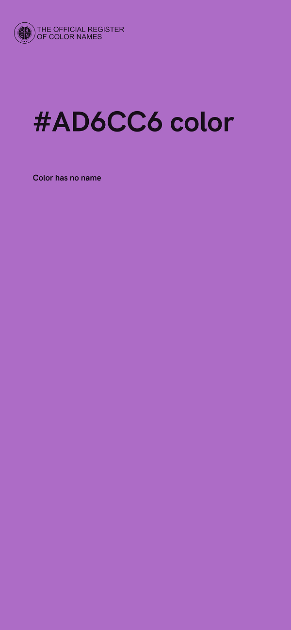 #AD6CC6 color image
