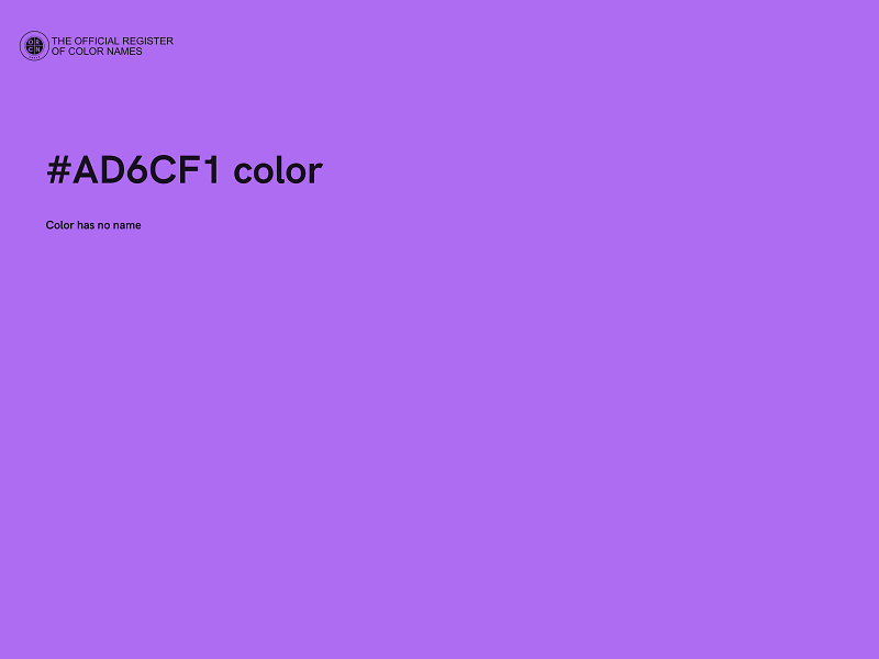 #AD6CF1 color image