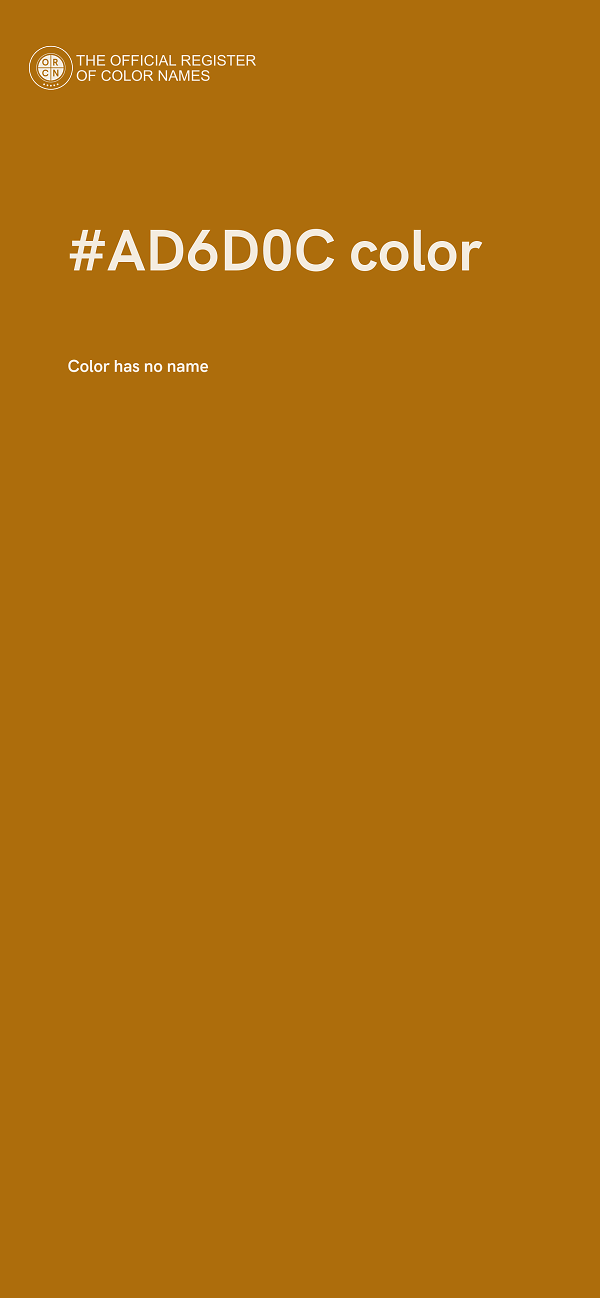 #AD6D0C color image