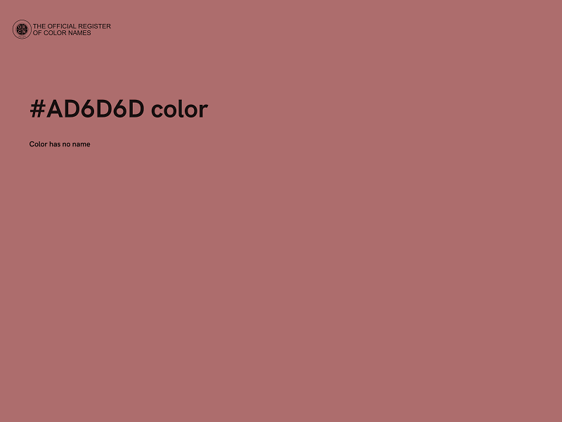 #AD6D6D color image