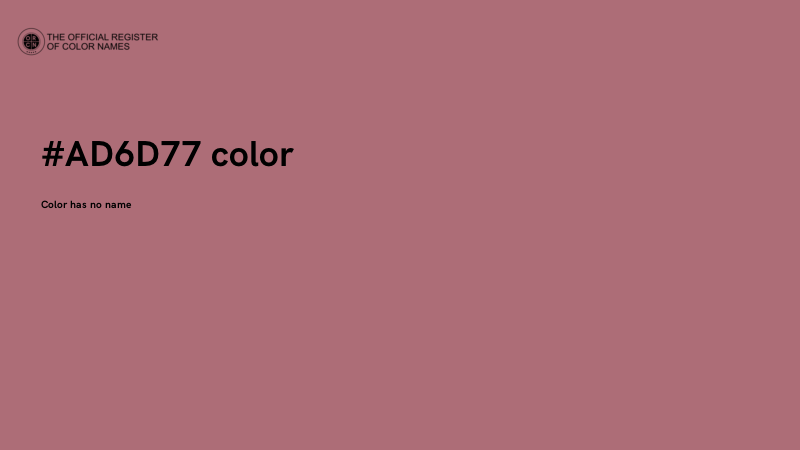 #AD6D77 color image