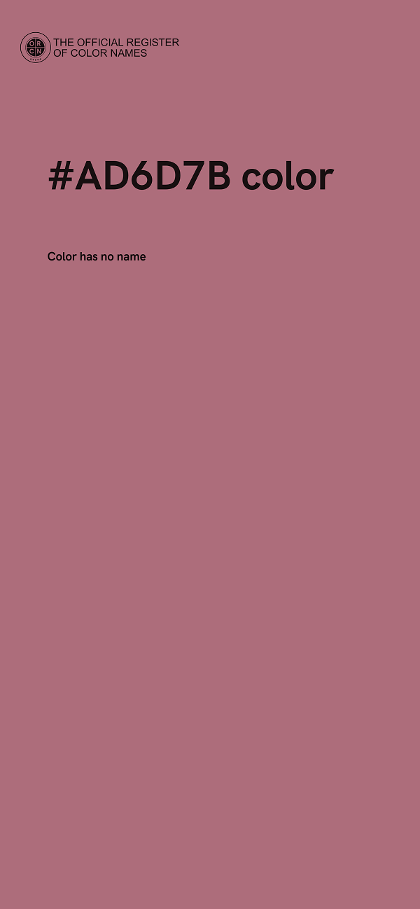 #AD6D7B color image