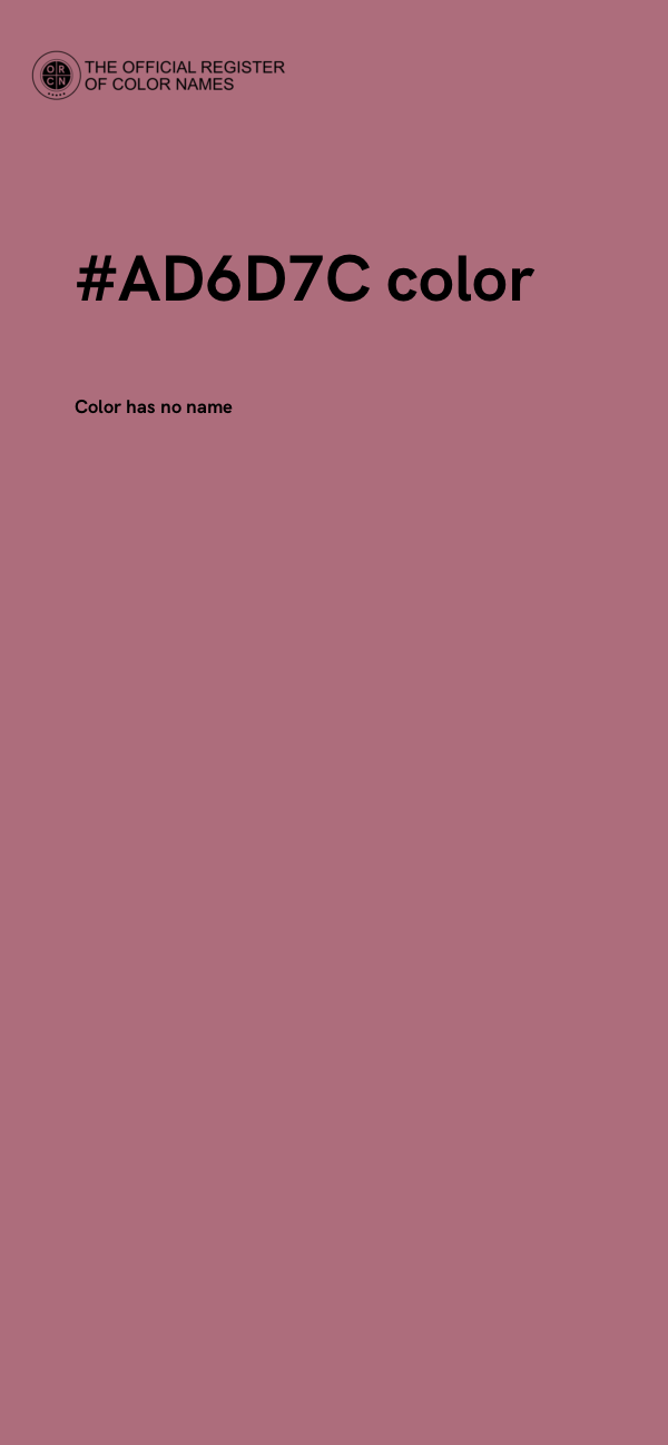 #AD6D7C color image