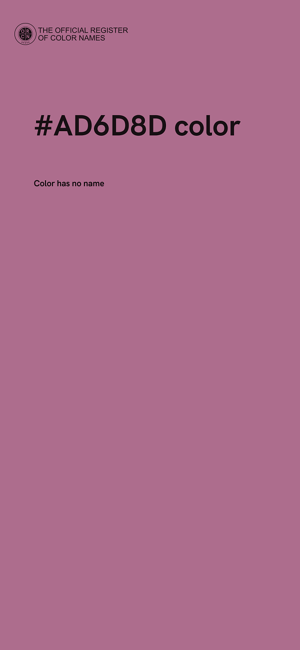 #AD6D8D color image