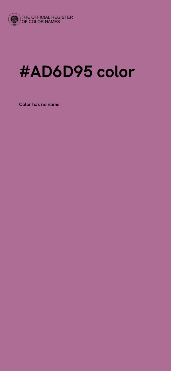 #AD6D95 color image