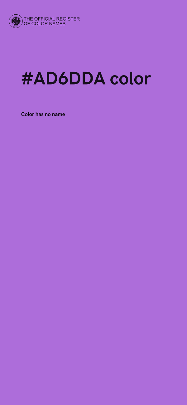 #AD6DDA color image