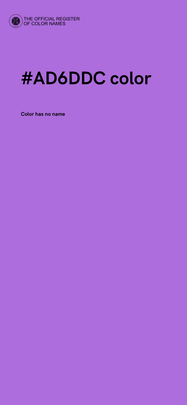 #AD6DDC color image