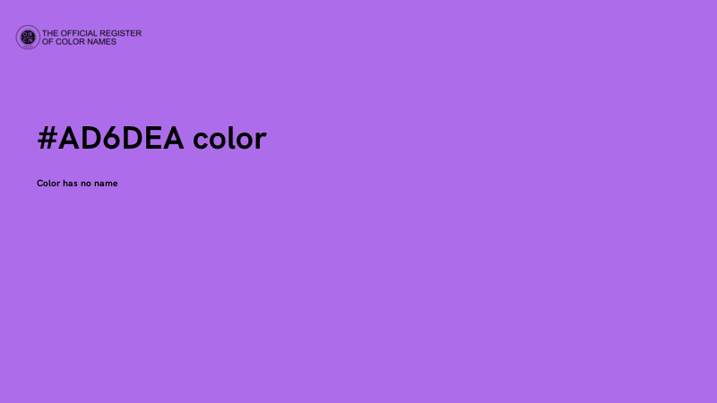 #AD6DEA color image