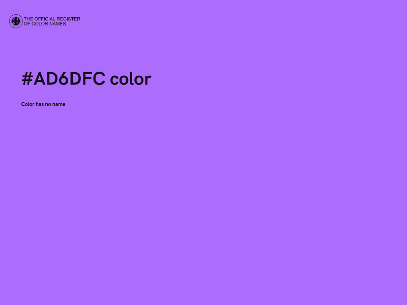 #AD6DFC color image