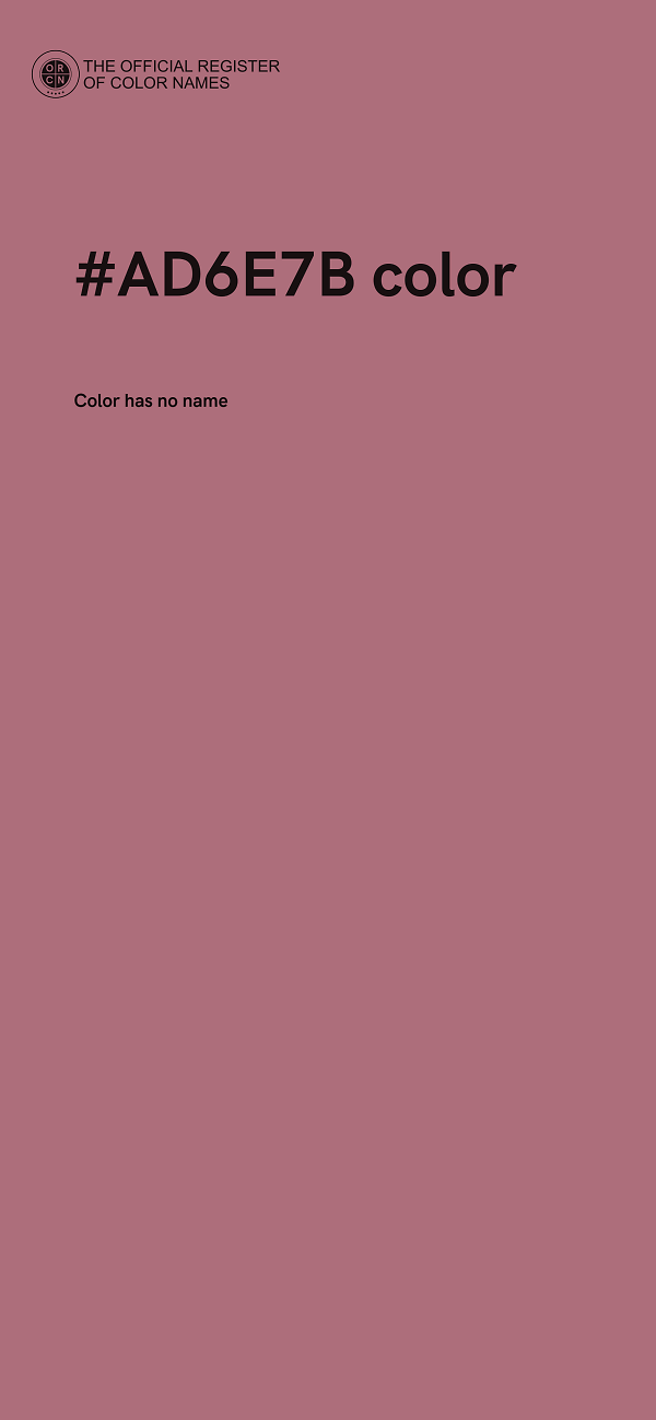 #AD6E7B color image