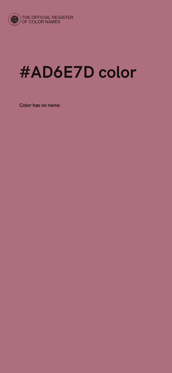 #AD6E7D color image