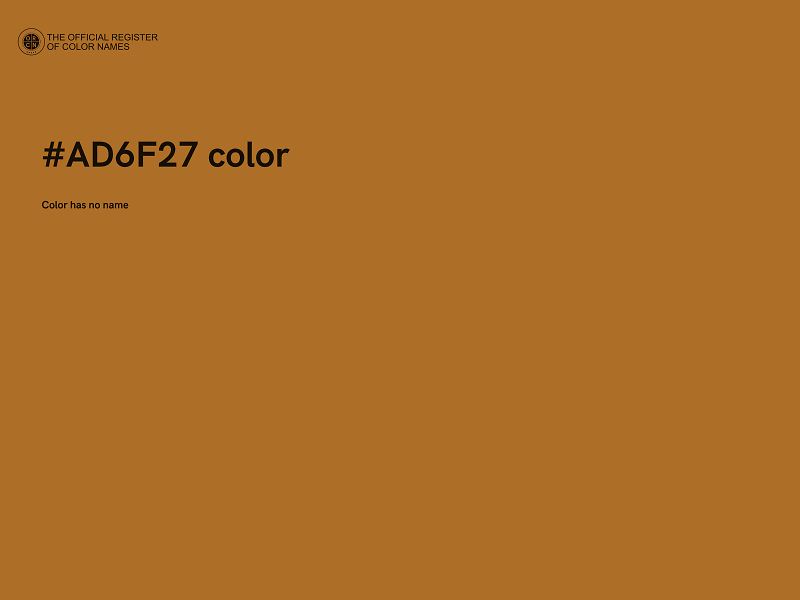 #AD6F27 color image