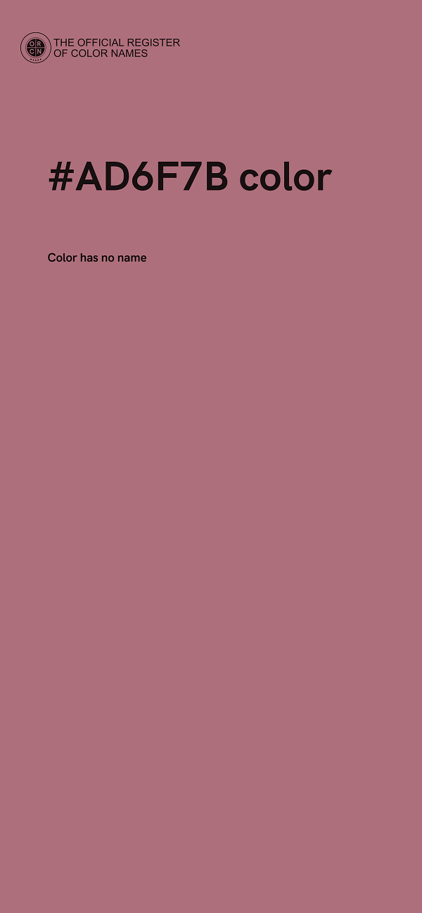 #AD6F7B color image