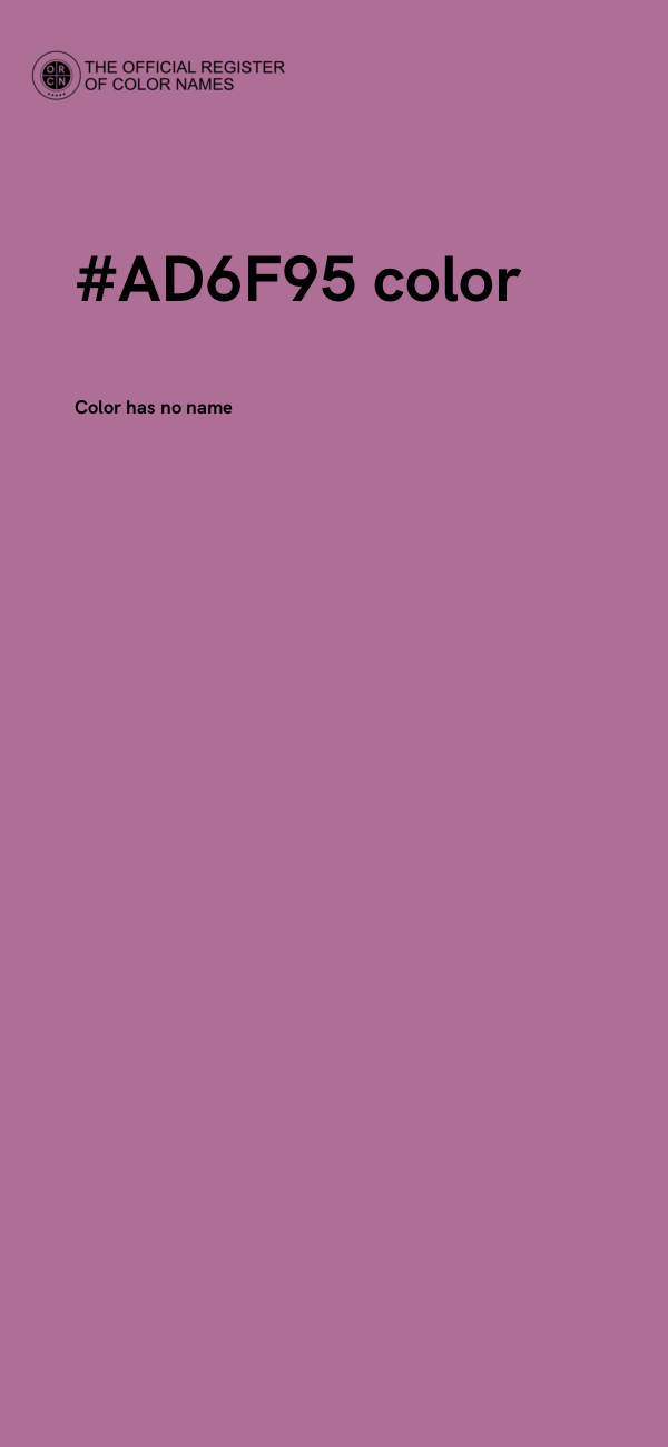 #AD6F95 color image
