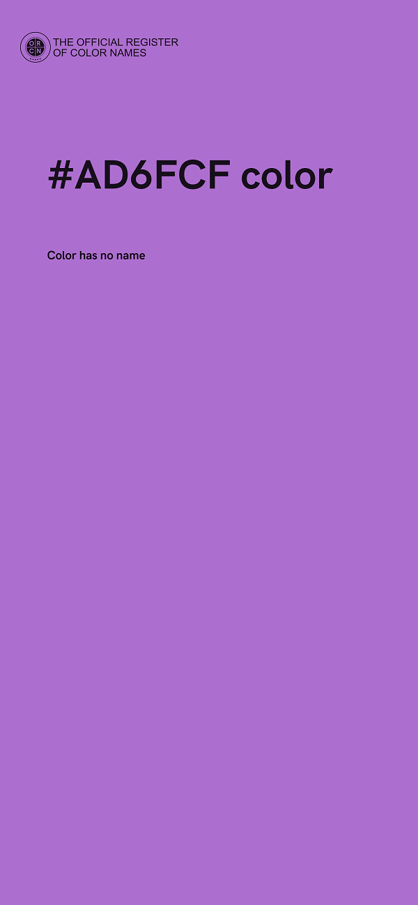 #AD6FCF color image