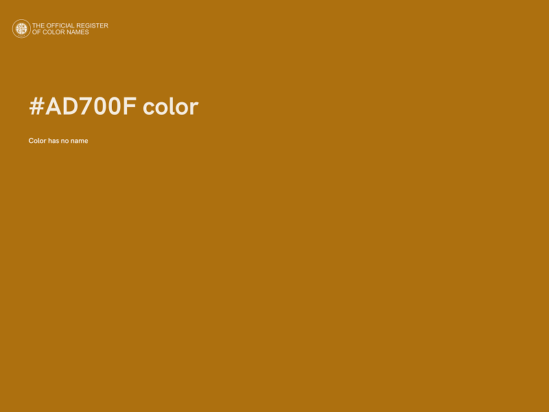 #AD700F color image