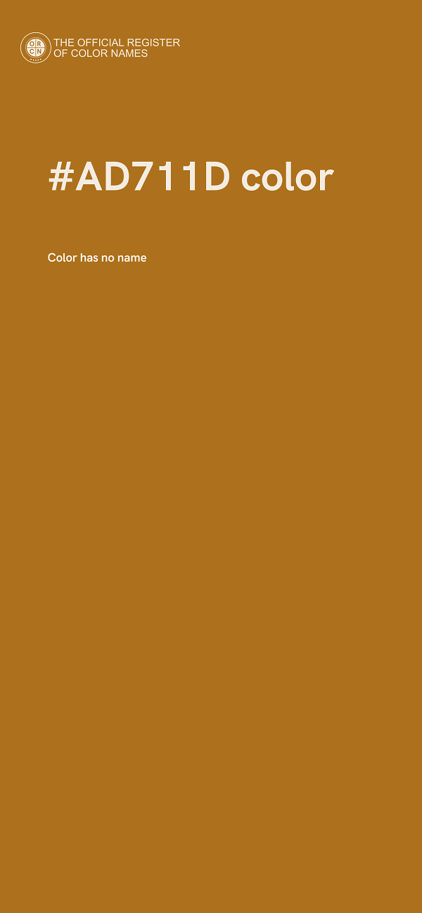 #AD711D color image