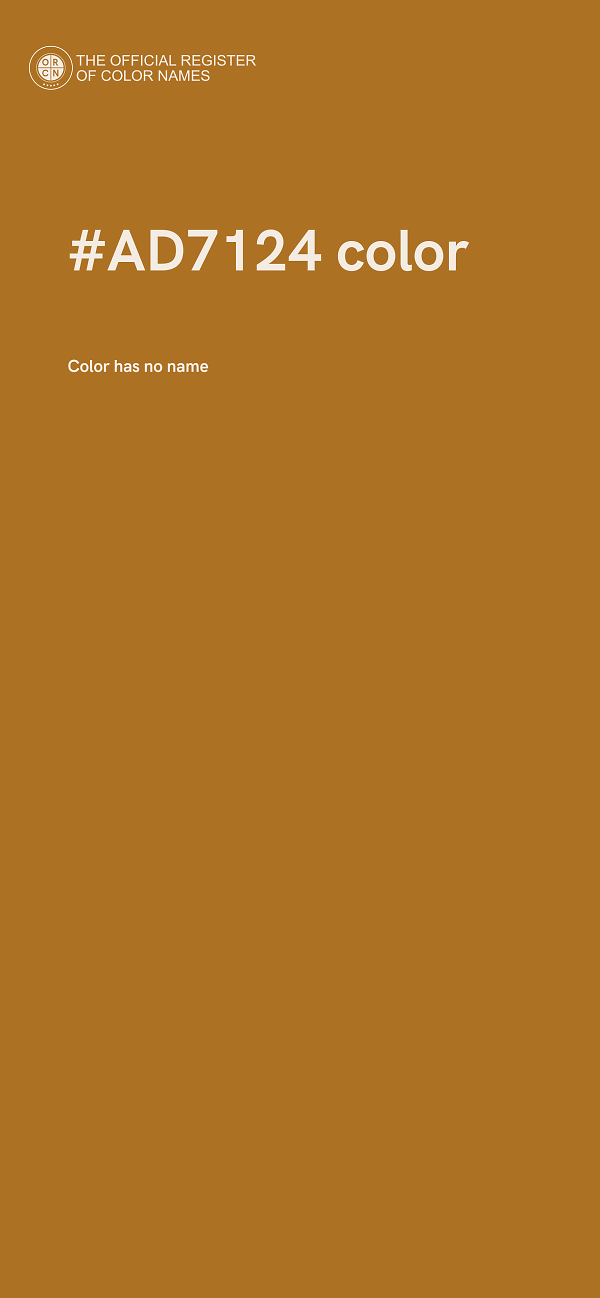 #AD7124 color image