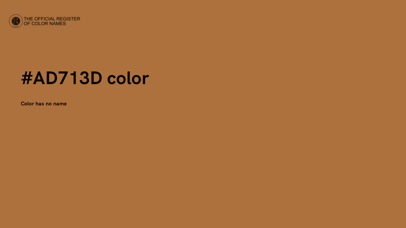 #AD713D color image