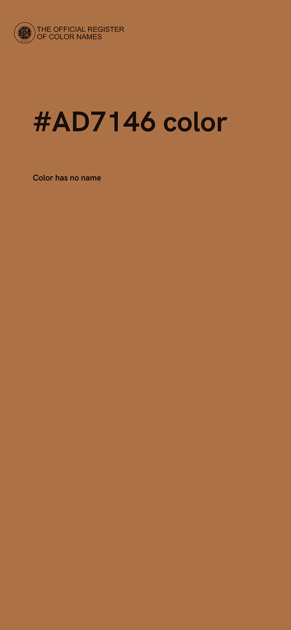#AD7146 color image