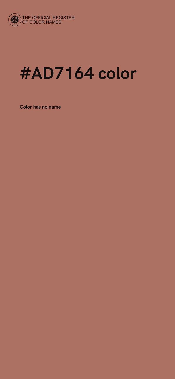 #AD7164 color image