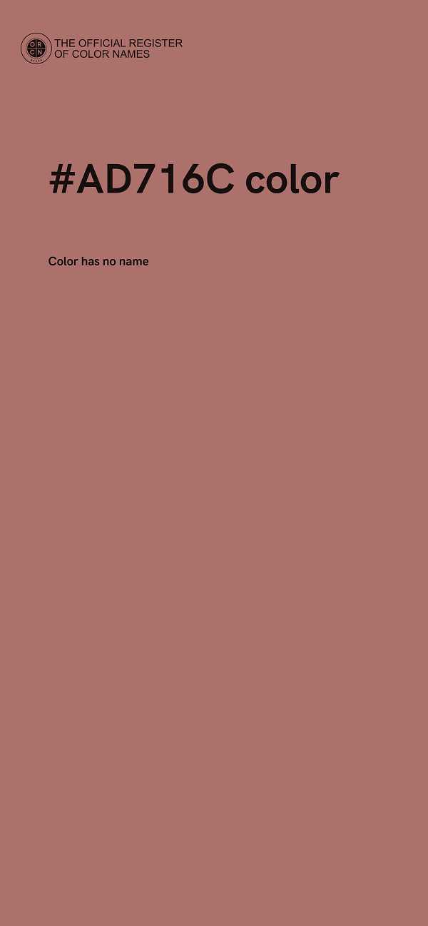 #AD716C color image