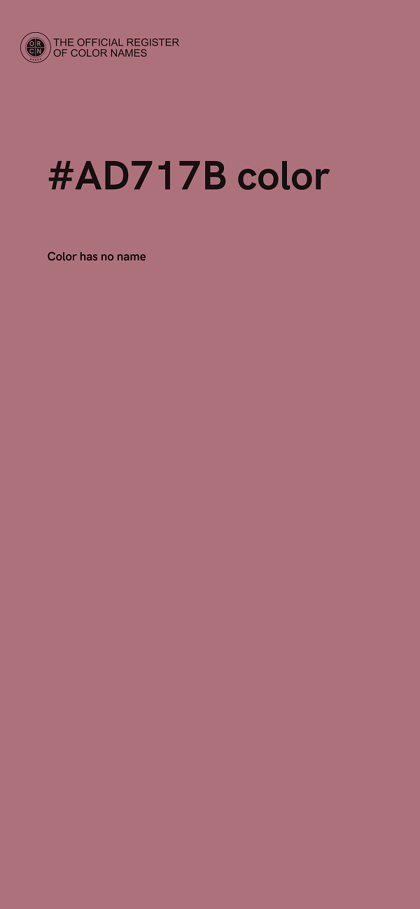 #AD717B color image