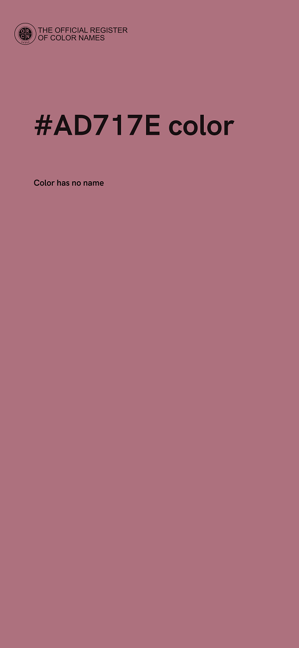 #AD717E color image