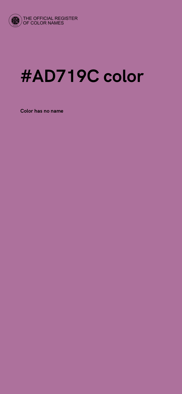 #AD719C color image