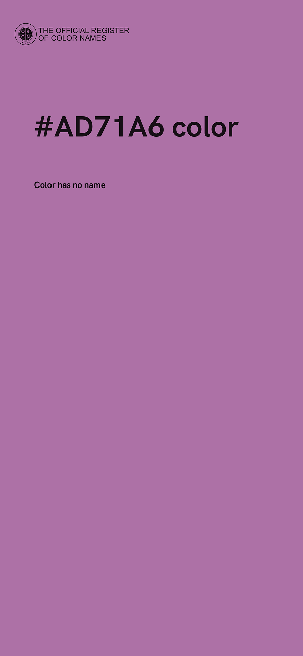 #AD71A6 color image