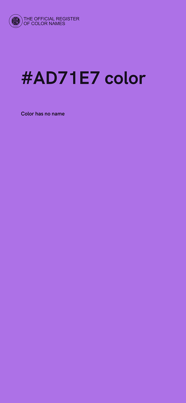 #AD71E7 color image