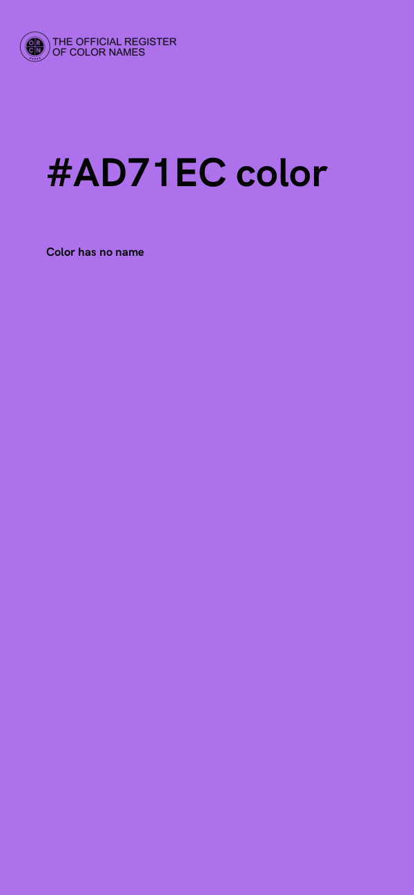 #AD71EC color image