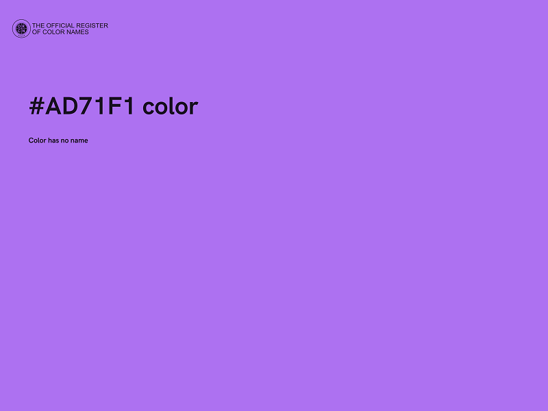 #AD71F1 color image