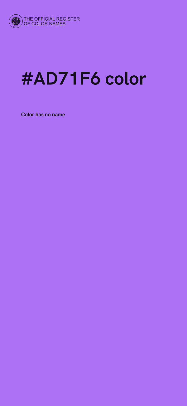 #AD71F6 color image