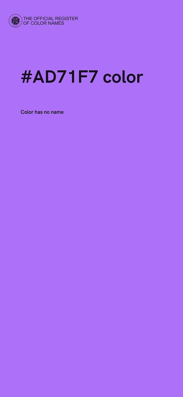 #AD71F7 color image