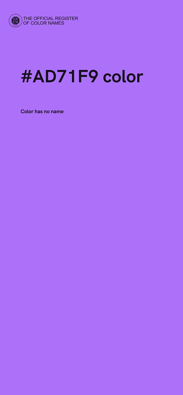 #AD71F9 color image