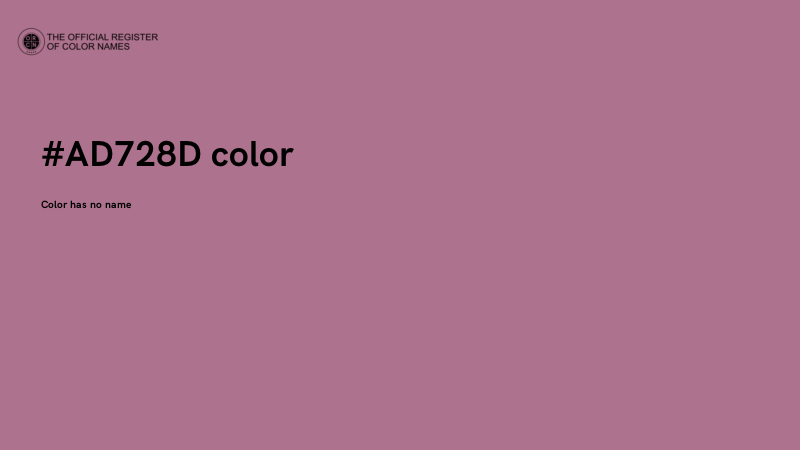 #AD728D color image